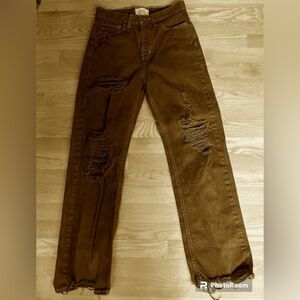 Urban Outfitters BDG High Rise Cowboy Distressed Jeans Size 26